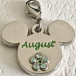Silver Mickey Mouse Ears Charm Clip On Disney
